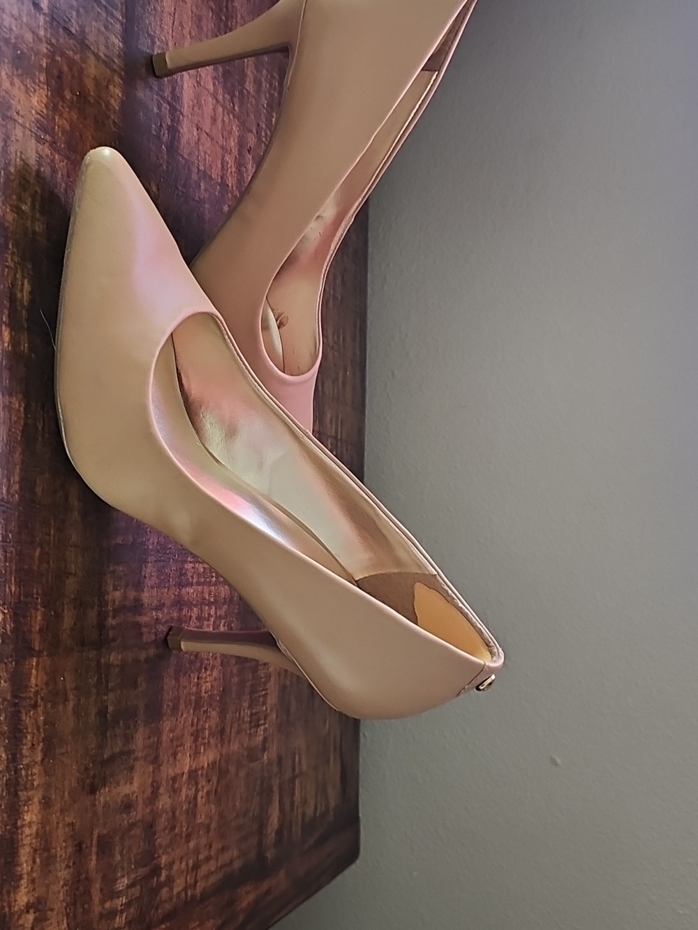 NWOT Rampage Women's Beige Pointed-Toe Stiletto Pumps SIZE 9 - Picture 5 of 5